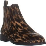 Womens Vince Camuto Haventa3 Flat Chelsea Boots, Natural Leopard, 8 US