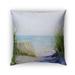 Kavka Designs green; purple; blue beach path outdoor pillow with insert