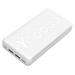 Portable Battery Backup Charger 20000mAh Compact External Power Bank Compatible with iPhone Samasung Google OnePlus Phones & More Micro & USB-C Battery /White P20T