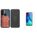 Bemz Armor Combo Motorola Moto G Power (2020) Phone Case - Heavy Duty Armor Protector Belt Clip Cover (2-Pack) Tempered Glass Screen Protectors and Touch Tool - Vintage American Flag