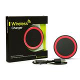 Qi Wireless Charger 2 Pack Universal Red Compatible w/All Qi-Enabled Cell Phone; Samsung Galaxy iPhone x iPhone Plus iPhone 8 Note Edge Plus S6 S7 S8 Nexus Nokia Lumia HTC Droid DNA