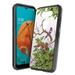 Capsule Case Compatible with LG K8X [Hybrid Gel Design Slim Thin Fit Soft Grip Black Case Protective Cover] for US Cellular LG K8X LMK300UM (Birds on Trees)