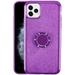 Mignova For iPhone 12 / iPhone 12 Pro 6.1 inch Case with Ring Holder Glitter Bling Cover for Girls Women Sparkly Pretty Fancy Cute with Kickstand TPU Case iPhone 12 / 12 Pro 6.1 inch 2020 (Purple)