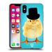 Head Case Designs Funny Animals Mr. Chick with Top Hat Soft Gel Case Compatible with Apple iPhone X / iPhone XS