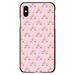 DistinctInk Case for iPhone XR (6.1 Screen) - Custom Ultra Slim Thin Hard Black Plastic Cover - Pastel Unicorn Pattern - Pink Purple Black