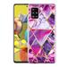 Samsung Galaxy A51 5G Phone Case Marble Stone Design Pattern Hybrid Bumper Shiny TPU Rubber Silicone Rugged Raised Edge Cover Electroplated Slim Case PURPLE PINK Marbling for Samsung Galaxy A51 (5G)