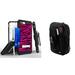 Beyond Cell Tri Shield Series Compatible with iPhone 8 Plus iPhone 7 Plus Bundle with Military Grade Clip Holster Case (Hot Pink Zebra) with Travel Pouch and Atom Cloth