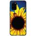 DistinctInk Case for Samsung Galaxy S20 (6.2 Screen) - Custom Ultra Slim Thin Hard Black Plastic Cover - Blue Yellow Sunflower Sky