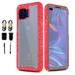 VALUE PACK and for Moto One 5G Moto G 5G Plus Clear Case Phone Dual Layer Full-Body Rugged Clear Back Case Drop Resistant Shockproof Case with Built In Screen Protector (Pink)