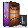 Galaxy S10+ Case Duo Shield Slim Wallet Case + Dual Layer Card Holder For Samsung Galaxy S10+ [NOT S10 OR S10e] (Released 2019) Soccer Flame