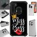 WORLD ACC Fusion Phone Case Compatible with Samsung Galaxy A21 + TEMPERED GLASS Hybrid TPU Phone Cover (Miss Boss)