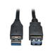 Tripp Lite Usb 3.0 Superspeed Extension Cable - Usb-A To Usb-A M/F Black 3 Ft. (0.9 M)