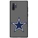 DistinctInk Case for Samsung Galaxy Note 10 PLUS (6.8 Screen) - Custom Ultra Slim Thin Hard Black Plastic Cover - Dallas Star Grey Navy - Football Team