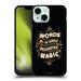 Head Case Designs Officially Licensed Harry Potter Deathly Hallows XIV Words Magic Dumbledore Quote Soft Gel Case Compatible with Apple iPhone 13 Mini