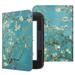 Fintie PU Leather Folio Case Cover for Barnes & Noble NOOK GlowLight 3 (BNRV520) eReader 2017 Release Blossom