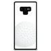 DistinctInk Case for Samsung Galaxy Note 9 (6.4 Screen) - Custom Ultra Slim Thin Hard Black Plastic Cover - White Golf Ball