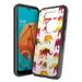 Capsule Case Compatible with LG Phoenix 5 [Hybrid Gel Design Slim Thin Fit Soft Grip Black Case Protective Cover] for LG Phoenix 5 LMK300AM AT&T Prepaid Phone - (Watercolor Elephant)