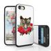Bemz Duo-Shield iPhone SE (2020) 4.7 inch Case - Slim 2 Card Holder Slide Out Storage Compartment Cover and Atom Wipe - Tiger Roses