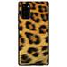 DistinctInk Case for Samsung Galaxy Note 20 (6.7 Screen) - Custom Ultra Slim Thin Hard Black Plastic Cover - Brown Black Leopard Fur Skin Print