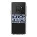 DistinctInk Clear Shockproof Hybrid Case for Samsung Galaxy S9 (5.8 Screen) - TPU Bumper Acrylic Back Tempered Glass Screen Protector - Interrupt This Marriage to Bring Football Season