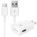 TTECH for Samsung Galaxy S8 S9 S10 Plus LG G8 G8X G8s ThinQ Adaptive Fast Charger USB-C Type-C Cable Kit Fast Charging USB Wall Charger Home Power Adapter [1 Wall Charger + 4 FT Type-C Cable] White