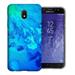 MUNDAZE Samsung Galaxy J3 J337 2018 Achieve/ Express Prime 3/ Amp Prime 3 Design Case - Blue Abstract Paint Design Phone Case Cover