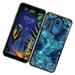 LG K40 Phone Case Hybrid Armor Ultra Slim Silicone Gel Rubber Crystal Gel Hard Shell Back Cover Heavy Duty PC + TPU Shock Absorption Protective Case BLUE Cover for LG K40 [2019]