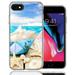 MUNDAZE For Apple iPhone 7/8/SE Beach Paper Boat Design Double Layer Phone Case Cover