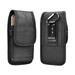 for LG Stylo 4 / Stylo 5 / Stylo 3 / Stylo 2 / Q Stylus / Stylo 4 Plus Rugged Pouch Case Njjex Universal Nylon Flap Phone Holster Pouch Metal Belt Clip Case + Carabiner Hook