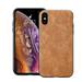 Mignova iPhone Xs Max 6.5 inch Leather case Ultra-Thin Vintage case Hard case Back Cover Advanced Leather case for iPhone Xs Max 6.5 case 2018 Release (Brown)