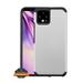 Xpm Case for Samsung Galaxy S21 Ultra (6.8 ) Hybrid Dual Layer Armor Hard PC Soft TPU Rubberized Shock Absorption Slim Fit Cover for Galaxy S21 Ultra - Silver