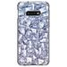 DistinctInk Clear Shockproof Hybrid Case for Samsung Galaxy S10e (5.8 Screen) - TPU Bumper Acrylic Back Tempered Glass Screen Protector - Crystal Clear Ice Image Print