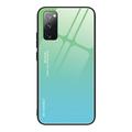 Galaxy S20 FE Case S20 FE 5G Case Allytech Tempered Glass Back Cover Gradient Color Anti-scratch Bumper Case Cover for Samsung Galaxy S20 Fan Edition 5G/ Galaxy S20 FE Green