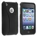 Rubberized Hard Snap-on Cup Shape Case for iPhone 3G / 3GS - Black/Black
