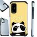 WORLD ACC Fusion Phone Case Compatible with Samsung Galaxy A51 4G Hybrid TPU Phone Cover (Cute Panda)