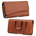 Brown Universal Leather Belt Clip Cover Holster Pouch Sleeve Phone Holder Carrying Case [5.7 x 3.1 x 0.7 ] For ZTE / HUAWEI / SONY ERICSSON / NOKIA /ASUS / BLACKBERRY / AMAZON