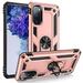 S20 FE Case S20 FE 5G Case ADDIT Military Grade Protective Samsung Galaxy S20 FE Cases Cover with Ring Car Mount Kickstand for Samsung Galaxy S20 FE/S20 FE 5G - Rose Gold