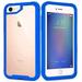 Apple iPhone 8 / iPhone 7 Transparent Hybrid Shockproof Protective Defender Heavy Duty Case Cover Blue