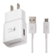 Adaptive Fast Wall Adapter Micro USB Charger for Samsung Galaxy Young 2 Bundled with UrbanX Micro USB Cable Cord 4ft Super Fast Charging Kit - White