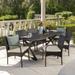 Ashworth Outdoor 7-piece Rectangular Wicker Aluminum Dining Set with Cushions by Christopher Knight Home - N/A