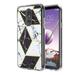 LG Stylo 5 / 5 Plus Phone Case Marble Design Pattern Hybrid Bumper Shiny TPU Soft Rubber Silicone Raised Edge Cover Shockproof Electroplated Ultra Slim Thin Case BLACK WHITE Marbling for LG Stylo 5