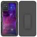 Bemz Rugged Holster Samsung Galaxy A51 (Not 5G) Phone Case Heavy Duty Armor Protector Cover with Removable Belt Clip and Touch Tool - Purple Nebula