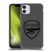 Head Case Designs Officially Licensed Arsenal FC Crest 2 Black Logo Soft Gel Case Compatible with Apple iPhone 11