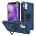 Apple iPhone 12 Pro iPhone 12 /6.1 Phone Case with Impact Resistant Metal Ring Kickstand Magnetic Armor Hybrid Heavy Duty Rugged Hard TPU Shockproof Ring Blue Cover for Apple iPhone 12 /12 Pro