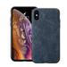 Mignova iPhone Xs Max 6.5 inch Leather case Ultra-Thin Vintage case Hard case Back Cover Advanced Leather case for iPhone Xs Max 6.5 case 2018 Release (Blue)