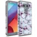 LG G6 Case Kaesar Hybrid Dual Layer Shockproof Hard Cover Graphic Fashion Cute Colorful Silicone Skin Case for LG G6 - Pluple Marble