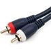 Steren Dual Male to Male RCA Audio Cable Home Theater RCA Connector Blue 50ft