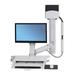 Ergotron StyleView Wall Mount for Monitor CPU Keyboard Scanner Mouse White