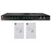 JBL CSMA240 Commercial/Restaurant 2x40w Amplifier+White Wall Volume Controllers