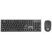 Manhattan Wireless Keyboard and Mouse Combo - Full-Size USB Wireless Keyboard Mouse Set with 2.4GHz Dongle for PC Computer Laptop - Compatible with Windows and Mac â€“ 3 Year Warranty - Black 178990